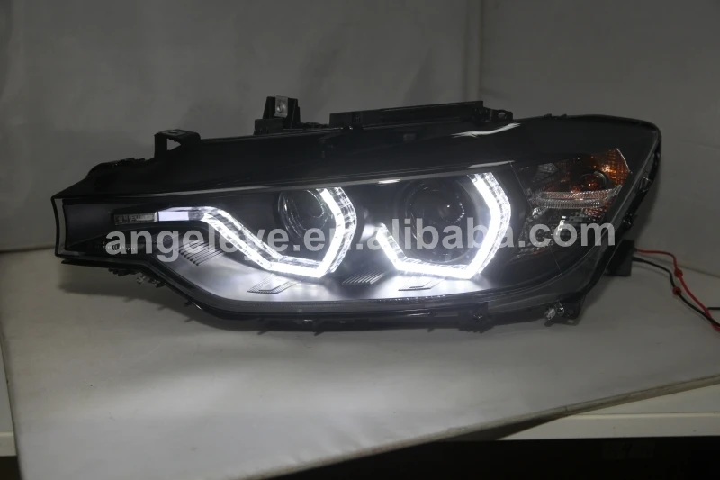 LED Angel Eyes Headlight For BMW F30 F35 318 320 325 328 330 335 2013-2015 Year SN For Original car halogen types