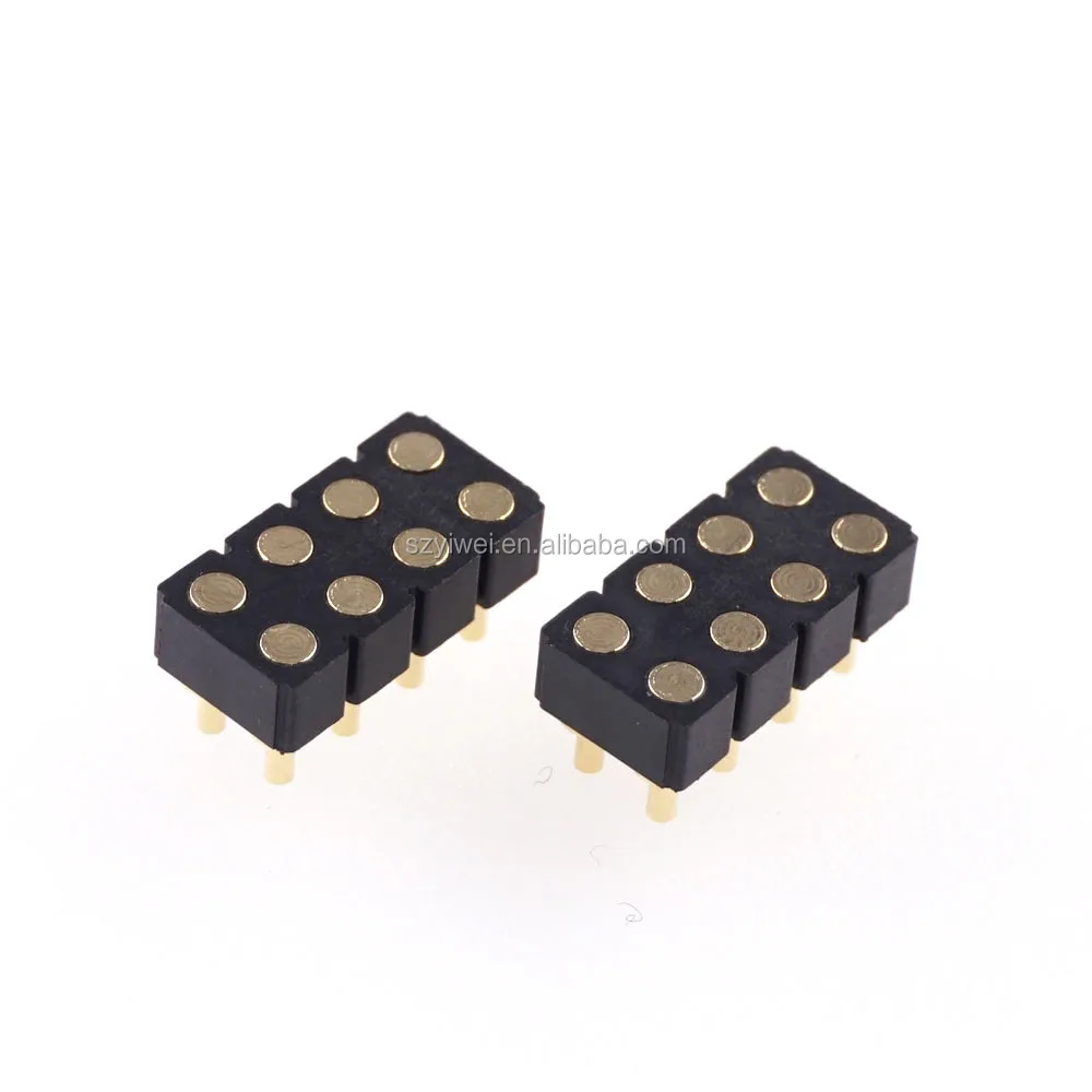 Dip Target Connector 2.54 Mm Pitch 2x4 Position 8 Pin 3.0mm Height