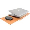 New design portable laptop bag 13 inch notebook leather case with collapsible holder for macbook air pro