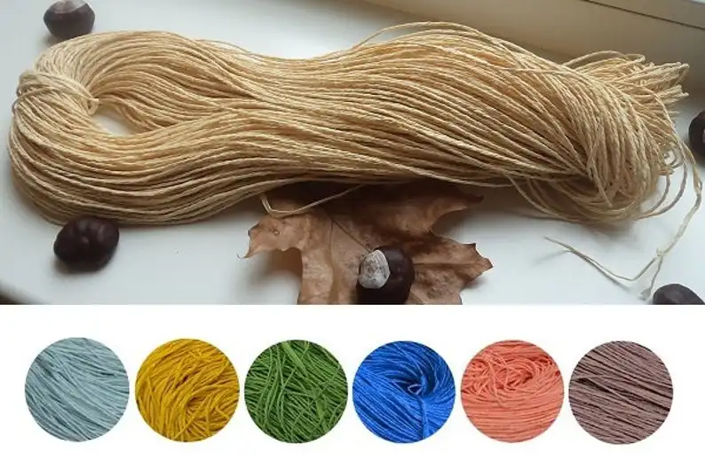 Натуральные нитки. 100% Рафия. Рафия natural Plant Yarn. Рафия для вязания. Пряжа Целлюлоза.