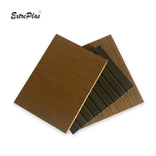 Extruded Process Hdpe Plastic Composite Decking Boards Timber Lumber