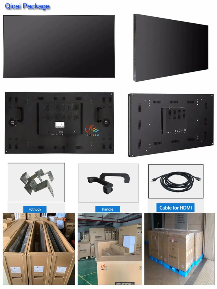 65 Inch 4K LCD Video Wall and LCD Splicing Screen  with 4K Video Wall Controller Solutions Digital Display Screen Manufacturer