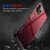 Hot Selling Colorful Cover Case for iPhone 11 Gradient Color Tempered Glass Back Cover Phone Case For Iphone 11 Pro