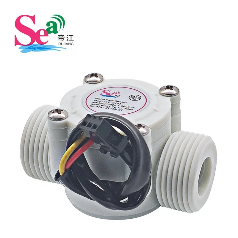 Yfs403 Dn20 Micro Flow Liquid Level Sensor Hall Effect Water Flow Sensor Flow Meter