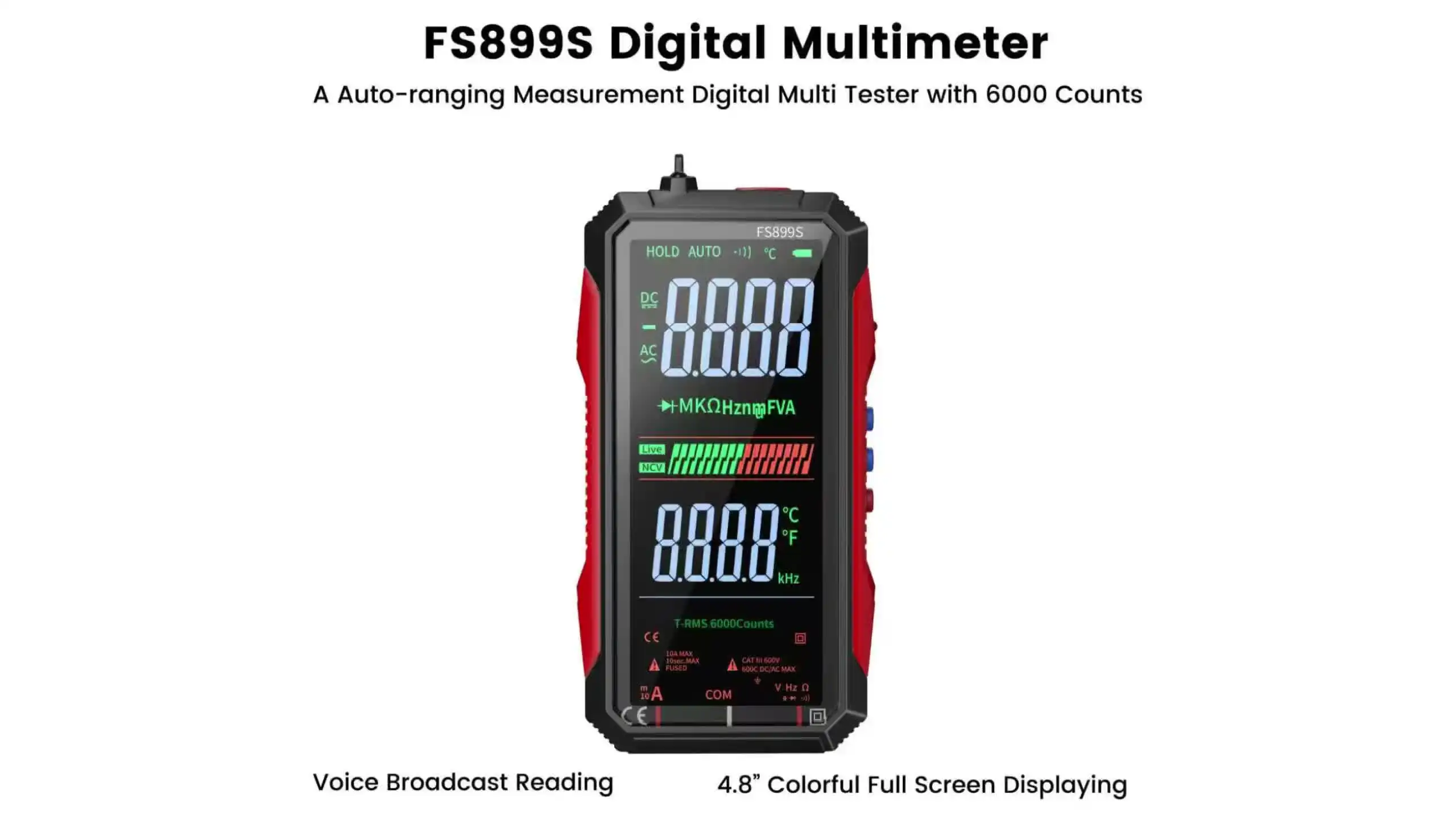 マルクス　EFS7199B 非調光/無線調光切替タイプ①、② 6台セット 5999 Digits Auto-ranging Digital Multimeter With 4.8
