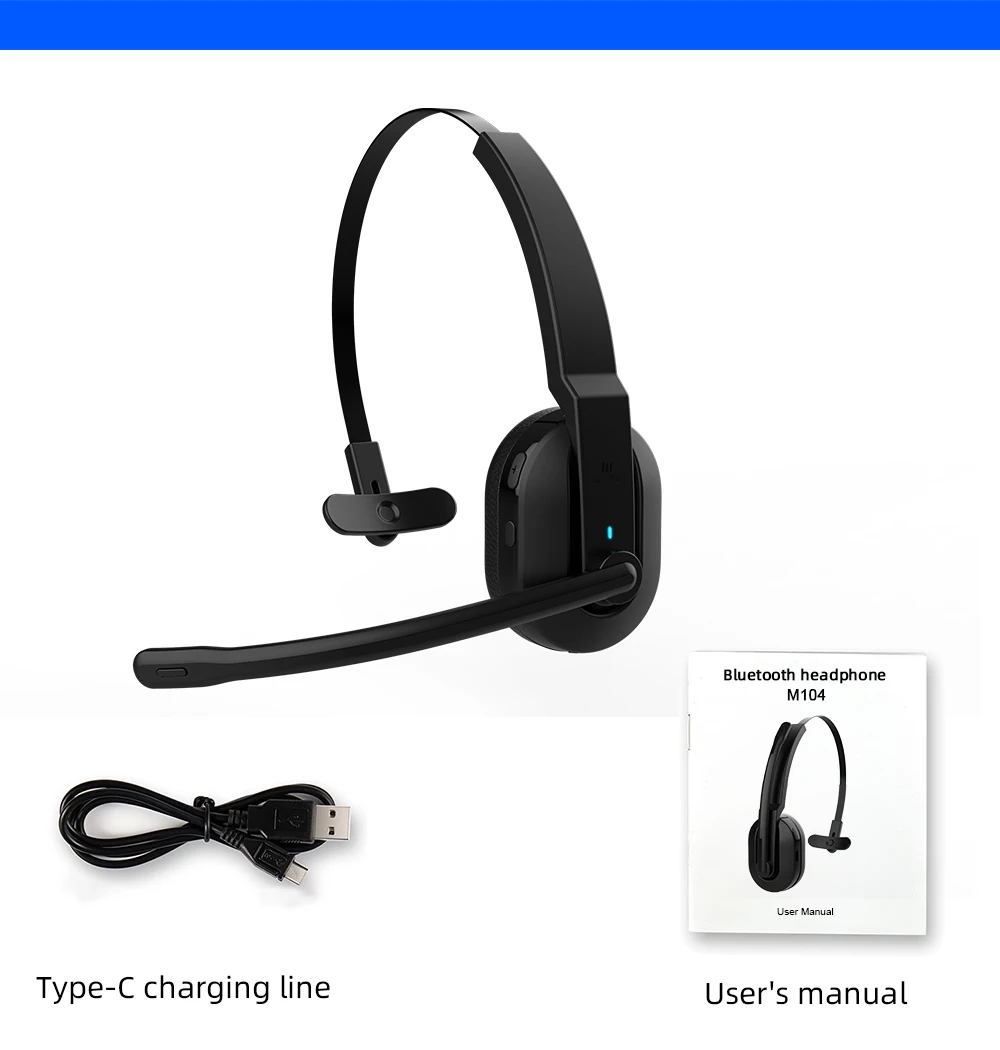 Trucker Bluetooth Headset,Hands Free Wireless Headset For Cell Phone