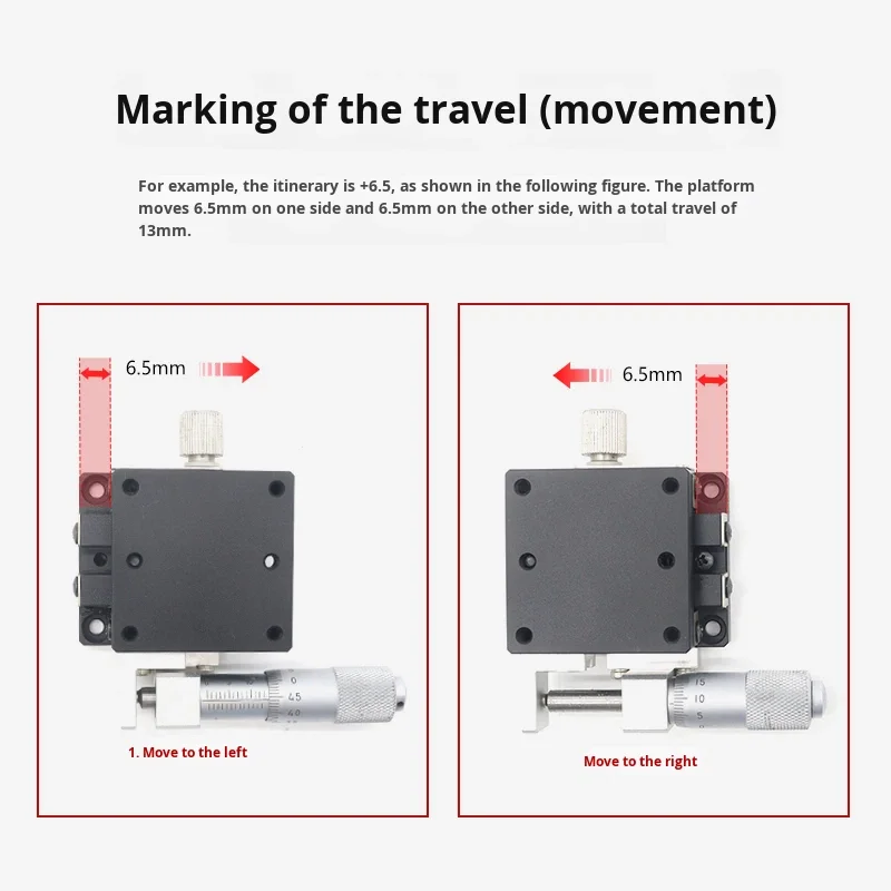 60 aluminum linear ball bearing translation stage manual fine tuning displacement-16