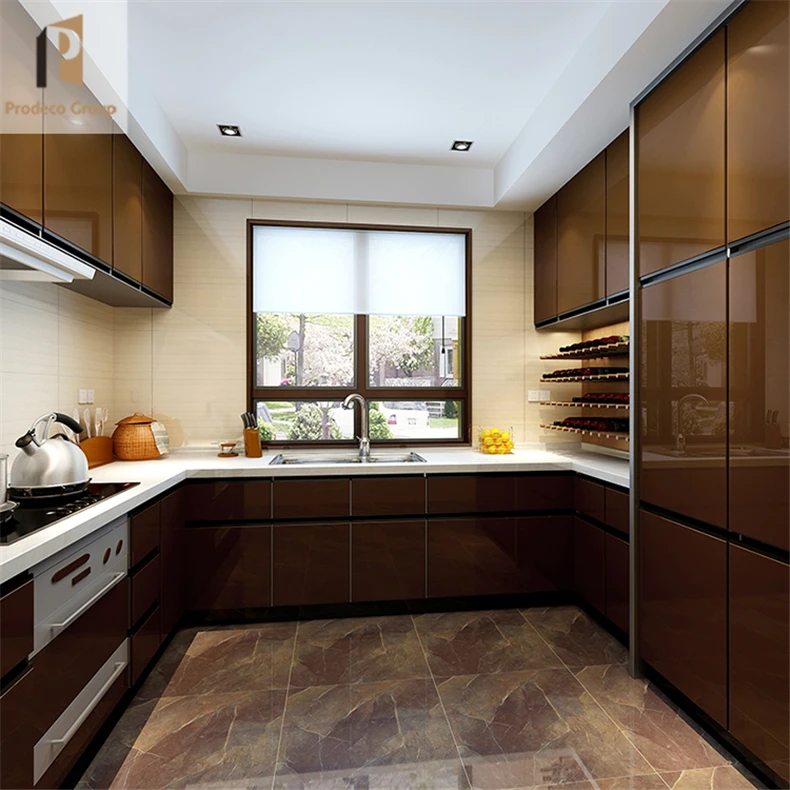 Laminated Plywood Kitchen Furniture Small Kitchen