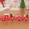 Christmas decorations wooden train children's kindergarten holiday gifts Christmas presents