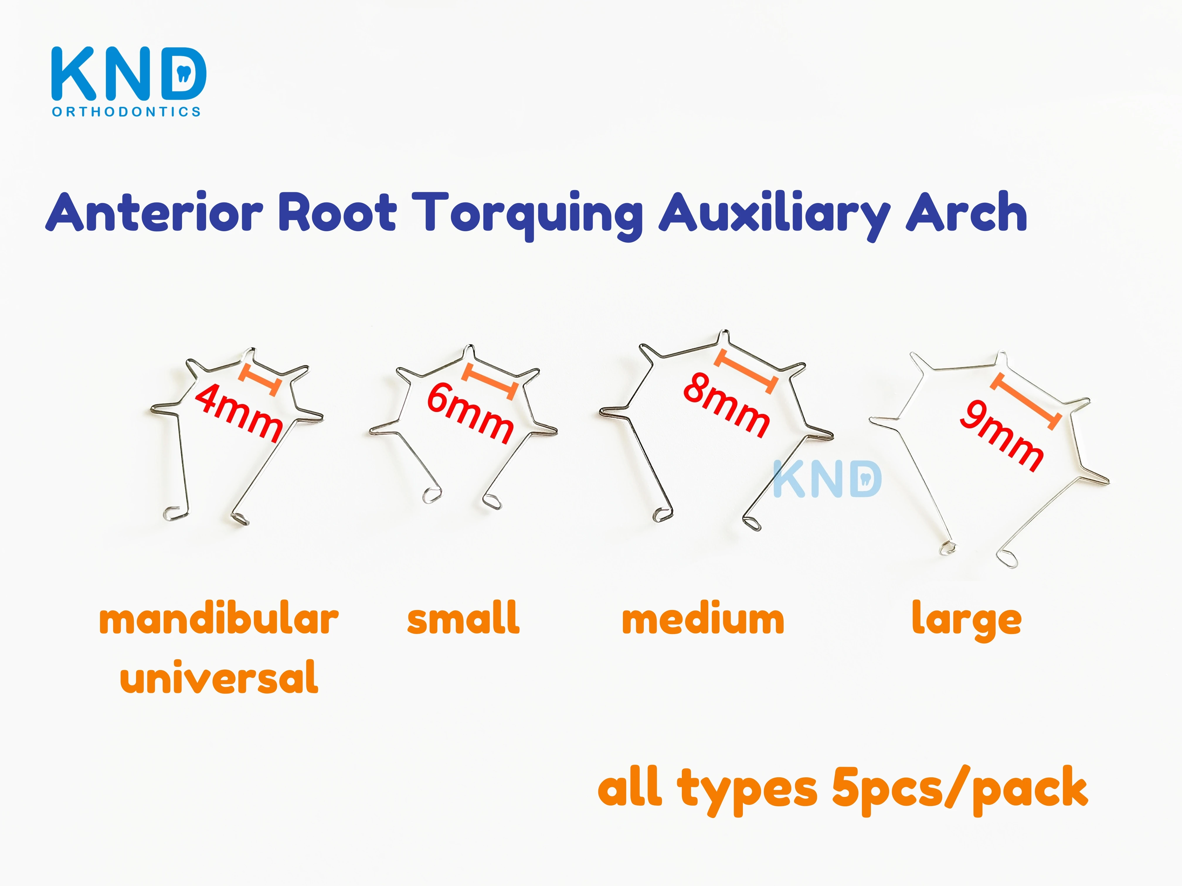 Knd Orthodontic Anterior Root Torquing Auxiliary Arch Dental Five