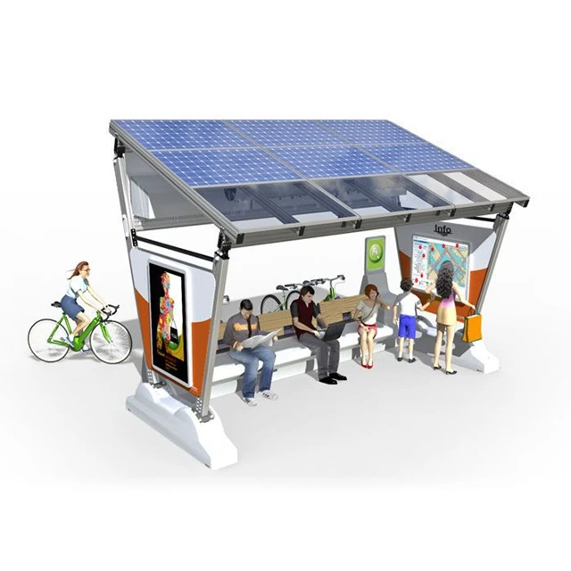product-New design solar bus shelter outdoor advertising bus stop-YEROO-img