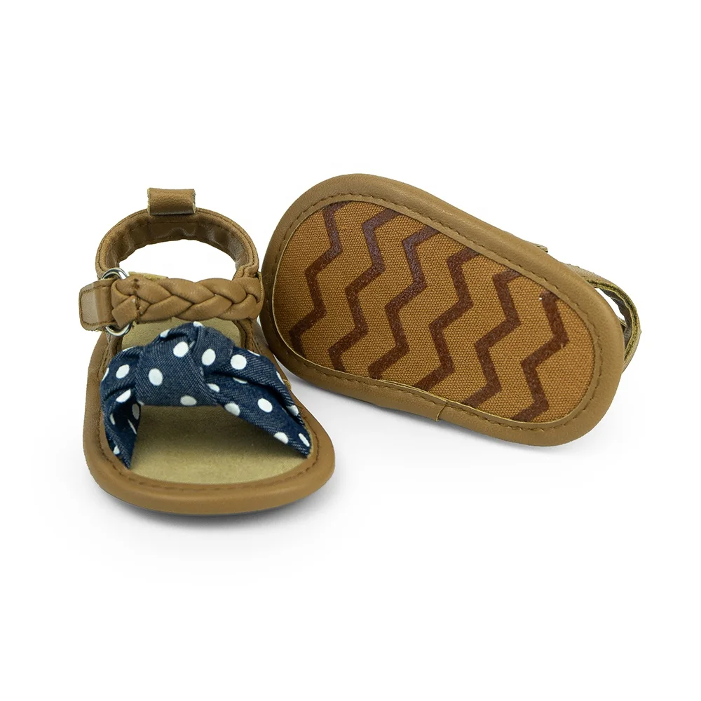 
Baby Girl Sandals Crib Shoes Bowknot Soft Sole Infant Girls Princess Dress Shoes 