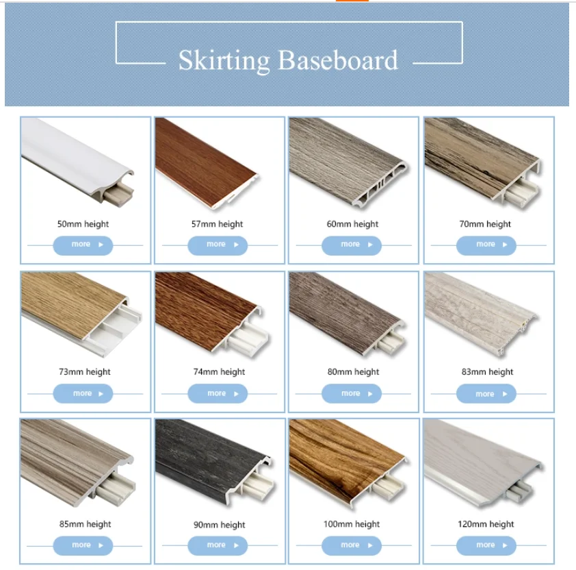 PVC SKIRTING BOARD  VARIOUS COLOUR ⚽ COMPONENTS 