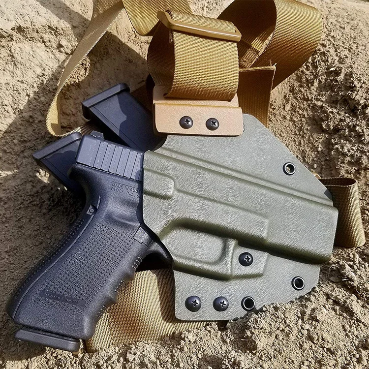 Police Army Chest Holster Kydex Fit For Glock 19 23 For Sports Buy