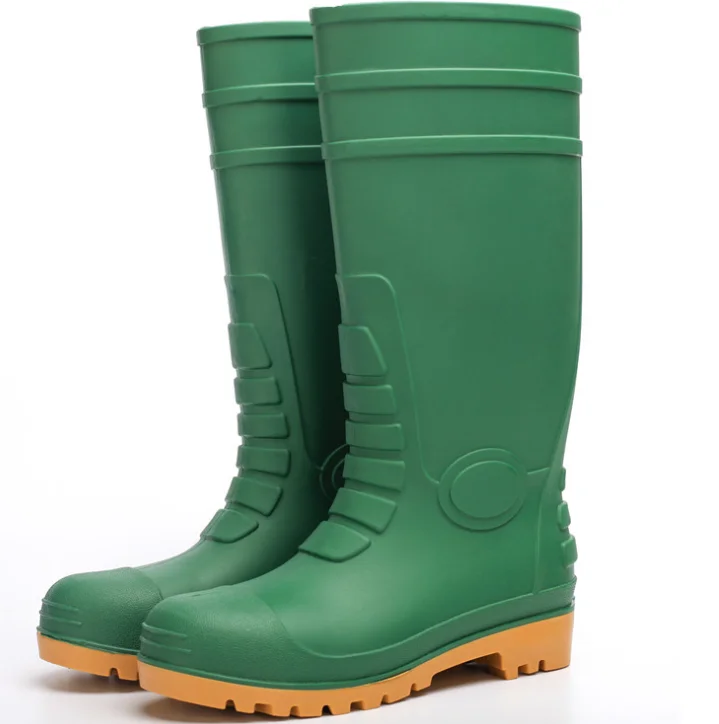 Men High Pvc Rain Boots Waterproof Industry Safety With Or Without