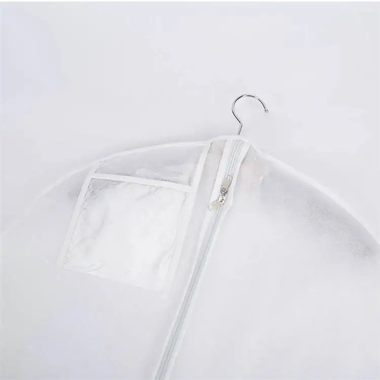 Bridal gown wedding dress bags with logo customized wedding dress garment bag foldable