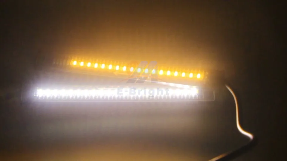 UNIVERSAL Motorcycle Flexible 48 LED Light Strips Brake Tail Light Turn Signal e