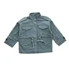 zm70602a Boys Autumn New Pure Color Loose Trench Leisure Coat