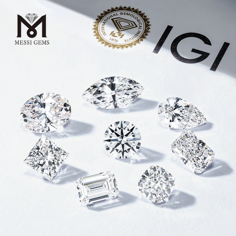 Igi Gia Certified 1ct Wholesale Lab Created Diamond Hpht Cvd Lab Grown