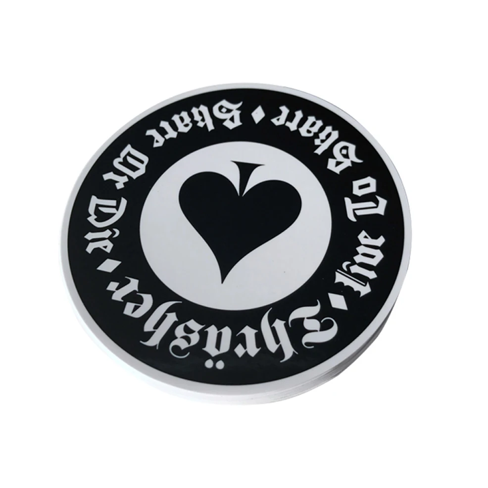 small black circle stickers