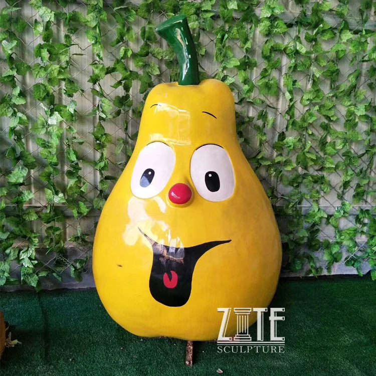 Outdoor Fiberglass Fruit Sculpture Resin Cartoon Banana Statue Buy