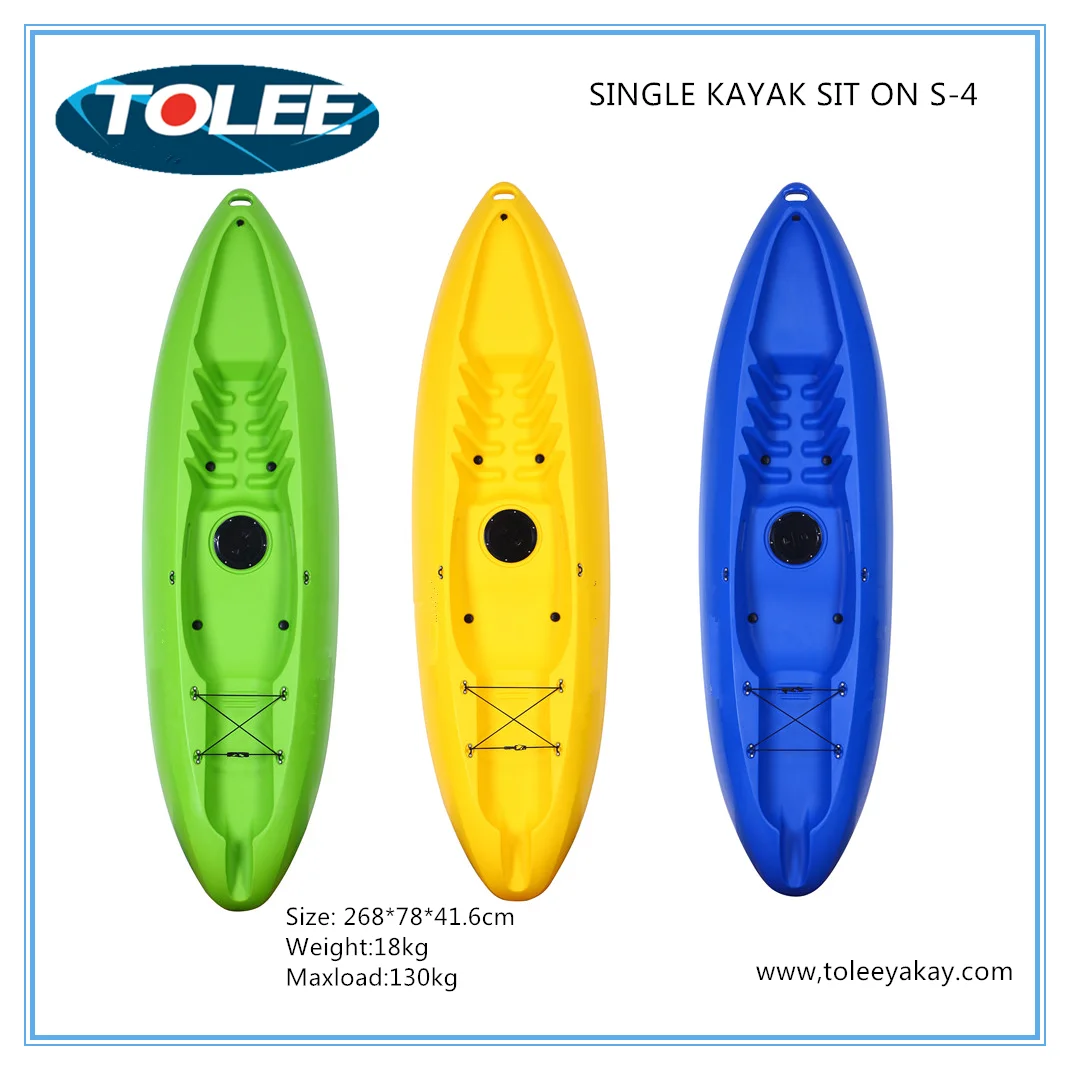 8.8ft One Person Yunyang Factory Mini Plastic Kayak Canoe Cheap Canoes