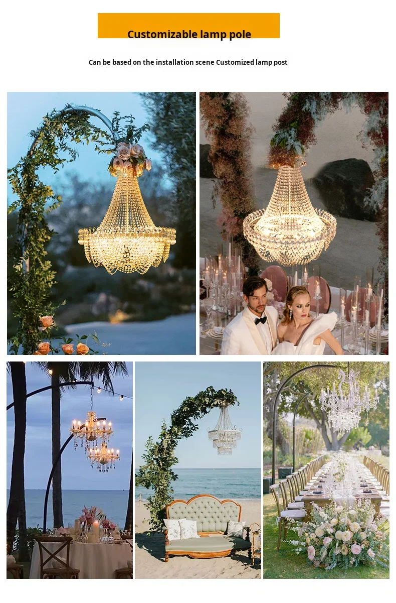 product detachable wedding crystal chandelier for stage wedding props party decoration for events and weddings-1