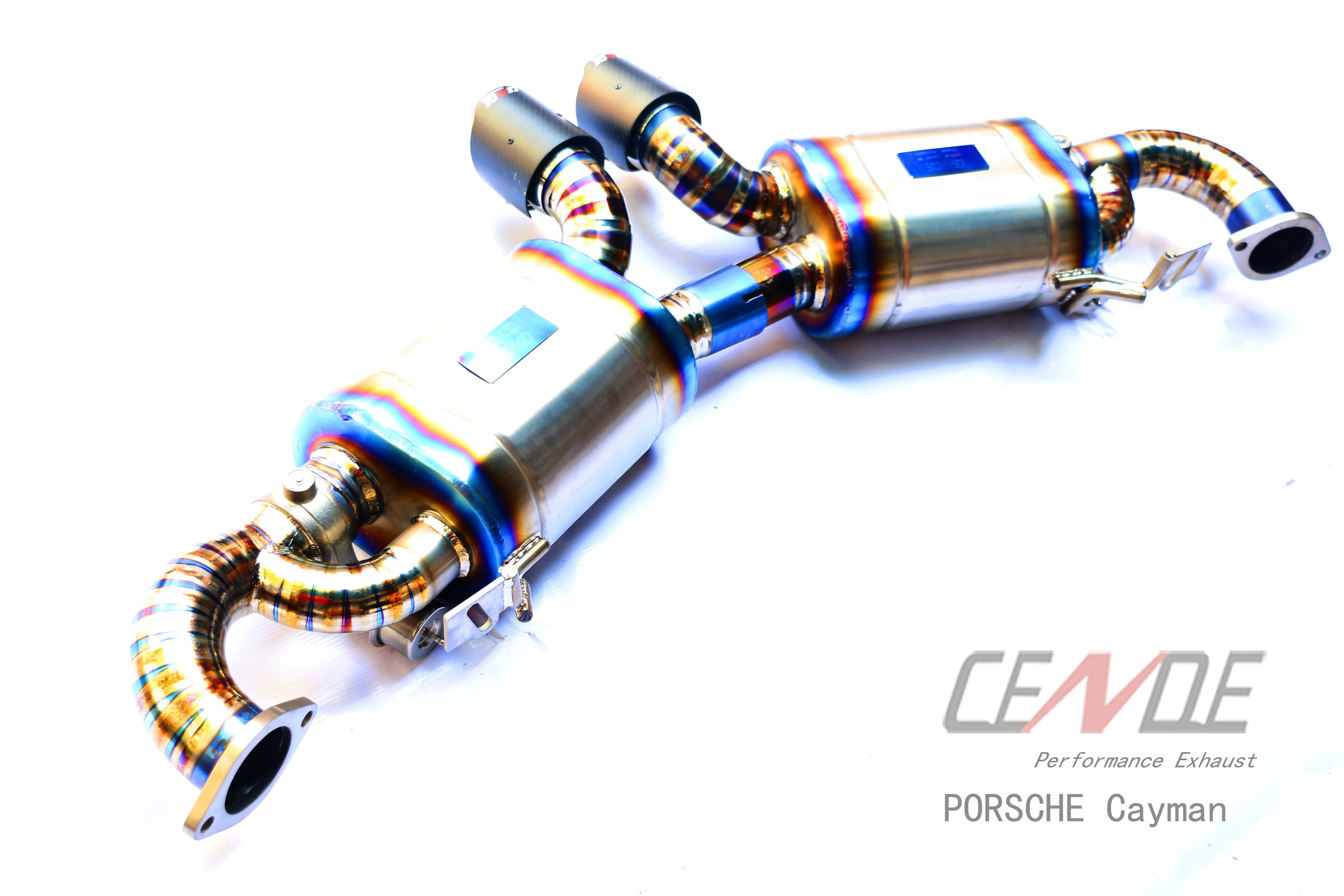 High Cende Performance Titanium Valvecontrol Exhaust Pipe System For Porsche Car Cayman 981