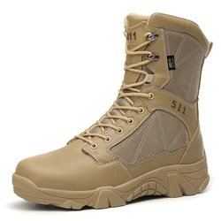 New Models Large Size High-top Outdoor Camping Sport Hunting Climbing Shoes Military Desert Tactical Boot Men Hiking Shoes