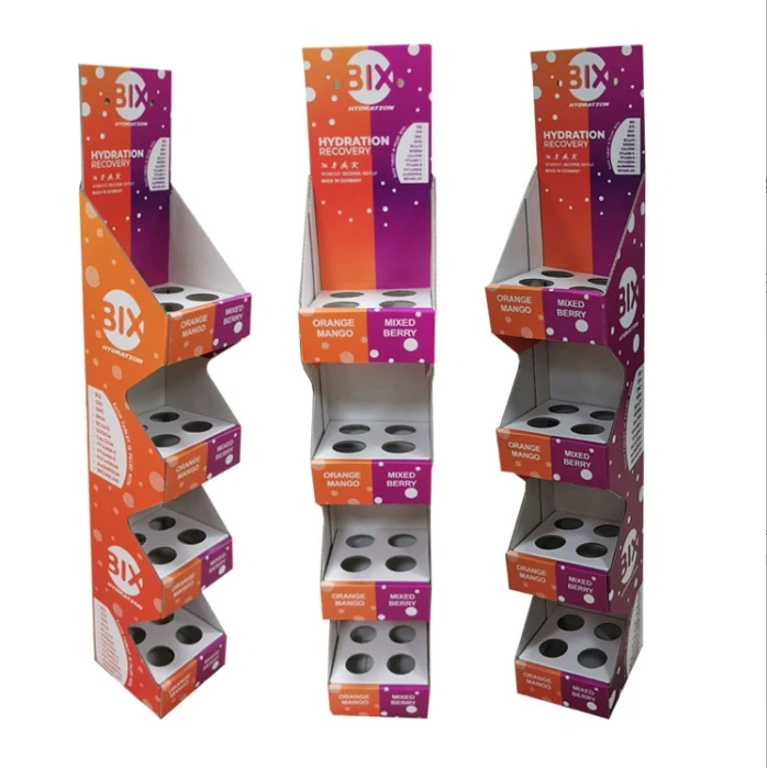 Cardboard Store Belt Rack Modern Style Cardboard Stand Display Corrugated Floor Rack for Retail ...