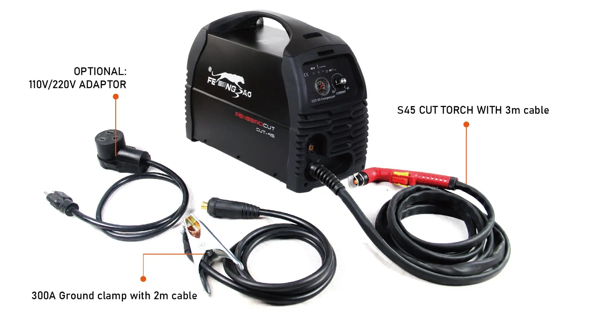 Pilot Arc 40 Amp Portable Air Plasma Cutter With Built In Compressor For Car Body Repairing