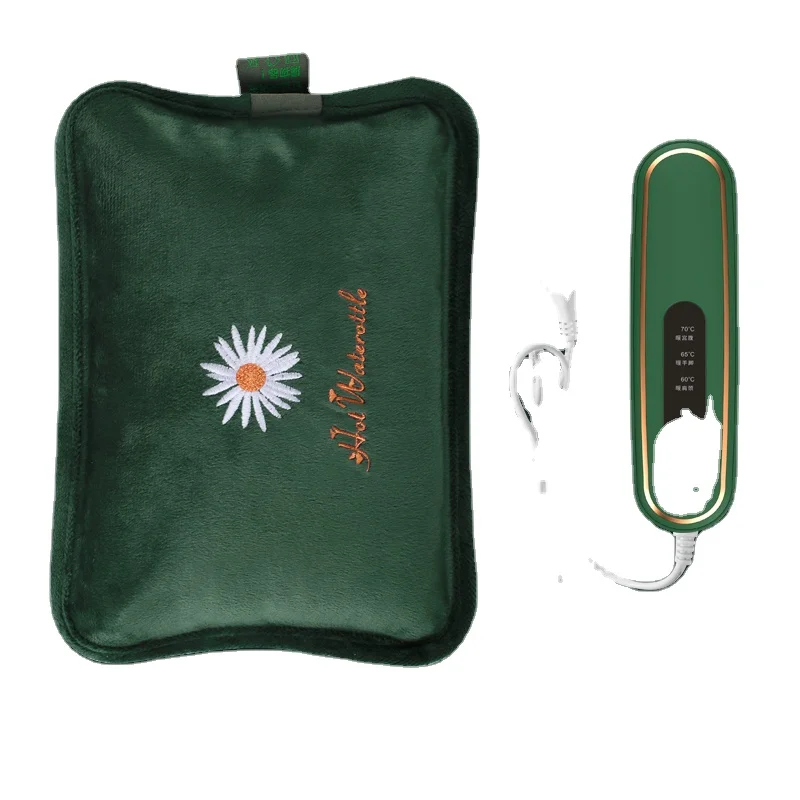 
Fashion Waterproof Rectangle Hand Warming Safe Electric Hot Water Bag 