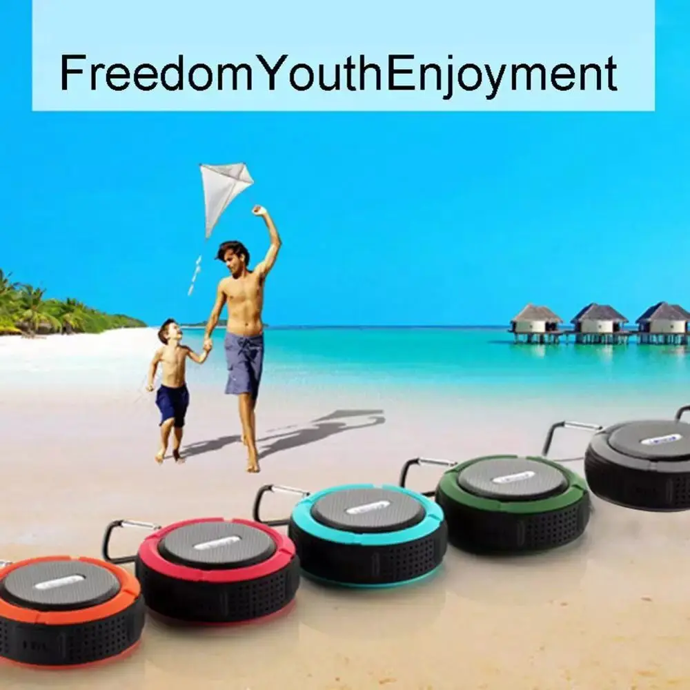 portable mini with fm radio waterproof wireless blue tooth speaker - ANKUX.COM