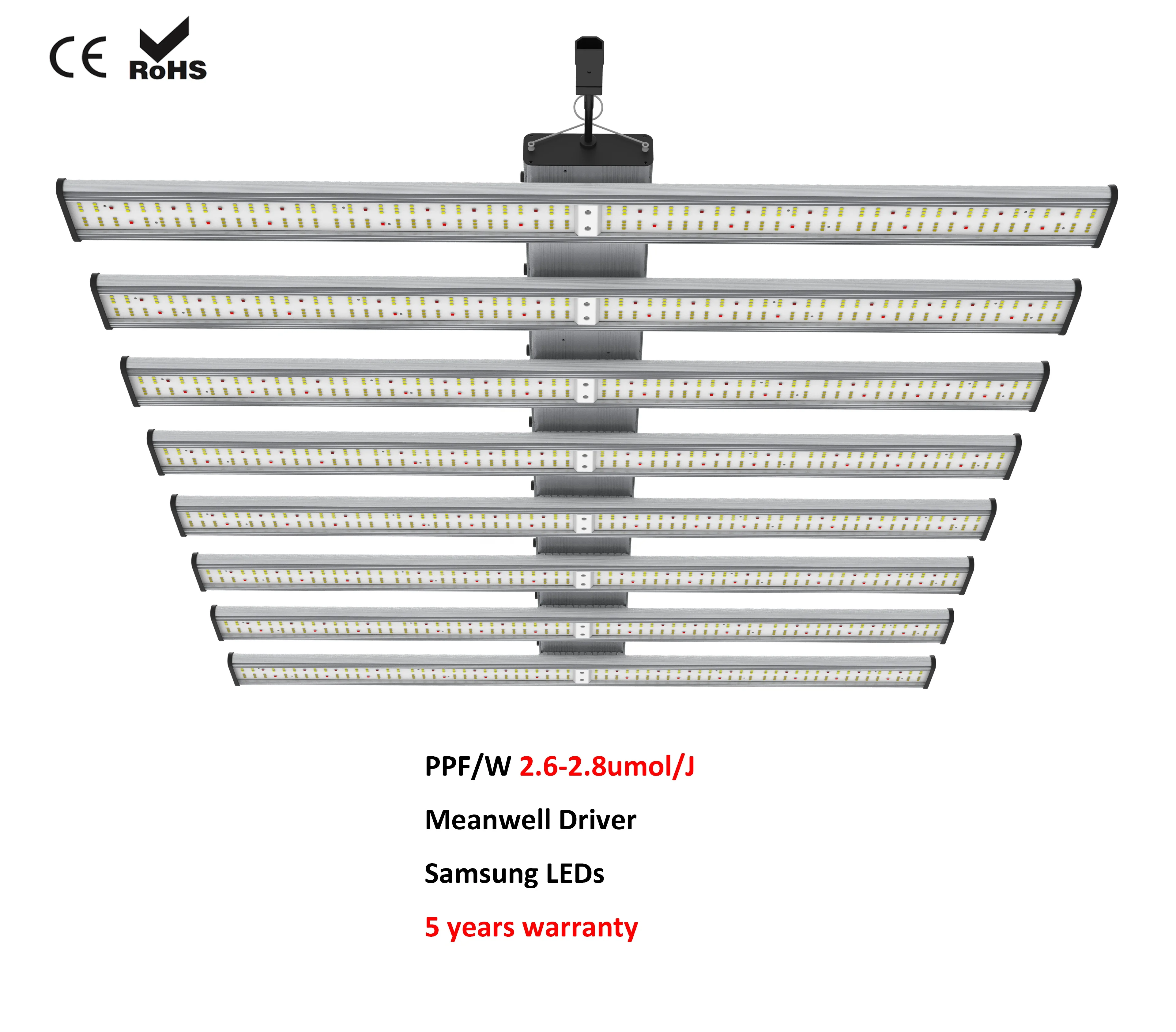Full-cycle Top Lighting Solution 1000W SPYDR Style LED Grow Lights 5 Years Warranty