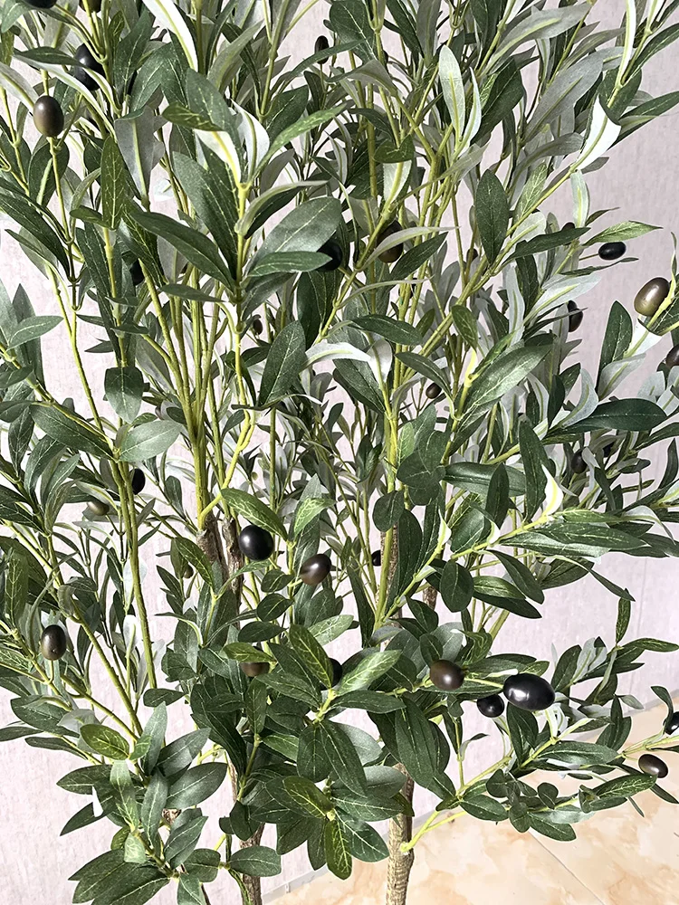 Artificial Faux Plant 180cm Green Artificial Olive Tree For Indoor
