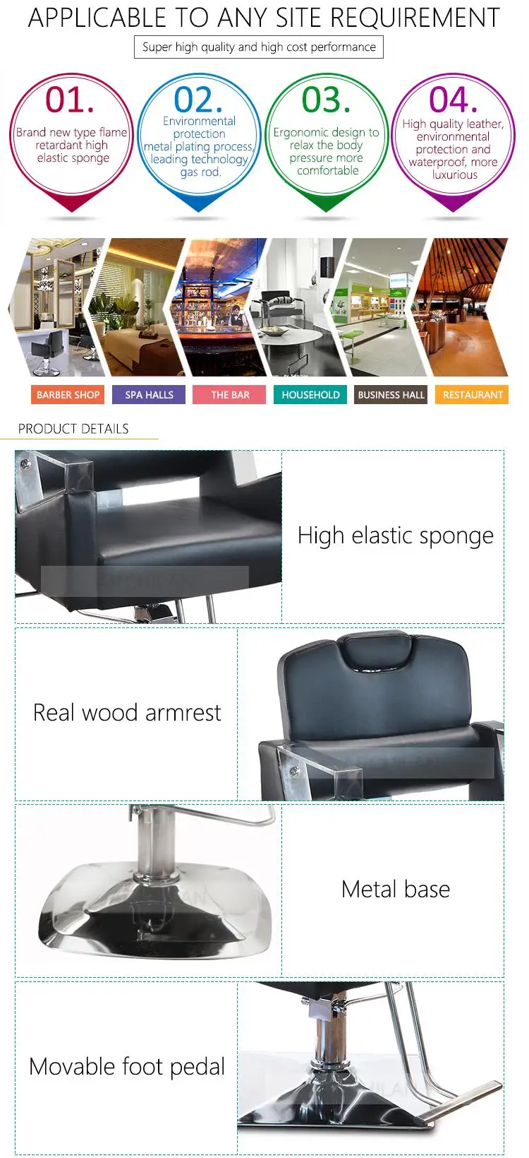 Barber kids salon chair equipment furniture eyebrow chairs for salon
