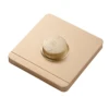 Hotel luxury champagne gold rotary fan adjuster light regulator switch