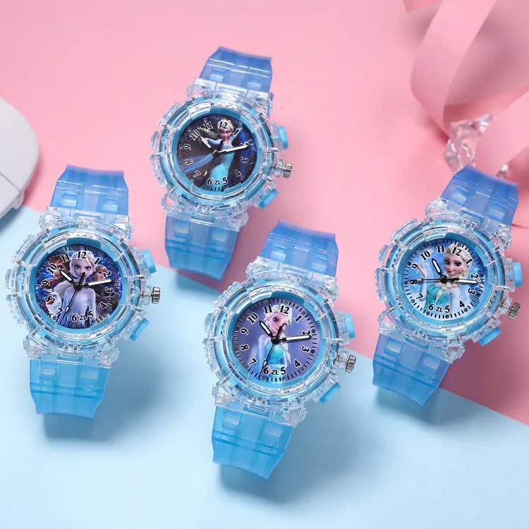 Christmas Gifts Light Watch For Girl Vintage Watch For Kids Plastic