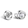 925 silver plated rotating earring fashion temperament diamond rose earrings wholesale