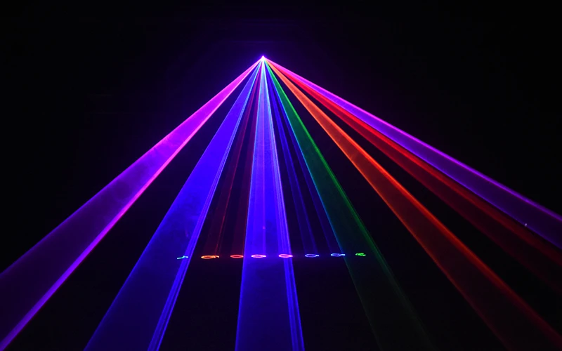 激光舞台灯 rgb 七模式照明迷你 dj 激光遥控圣诞派对俱乐部投影机