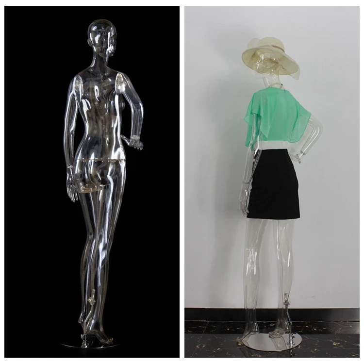 Best Selling Product Female Transparent Clear Plastic Mannequin