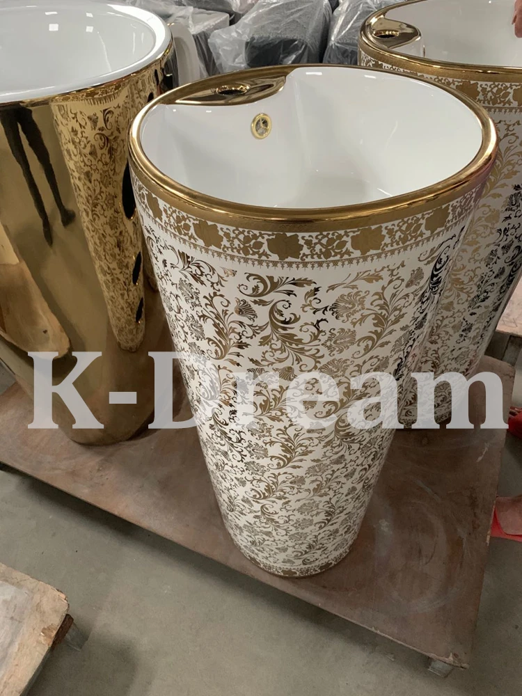 Royal Design Gold Toilet Bowl,Toilets Set Golden Color Wash Basin Sink