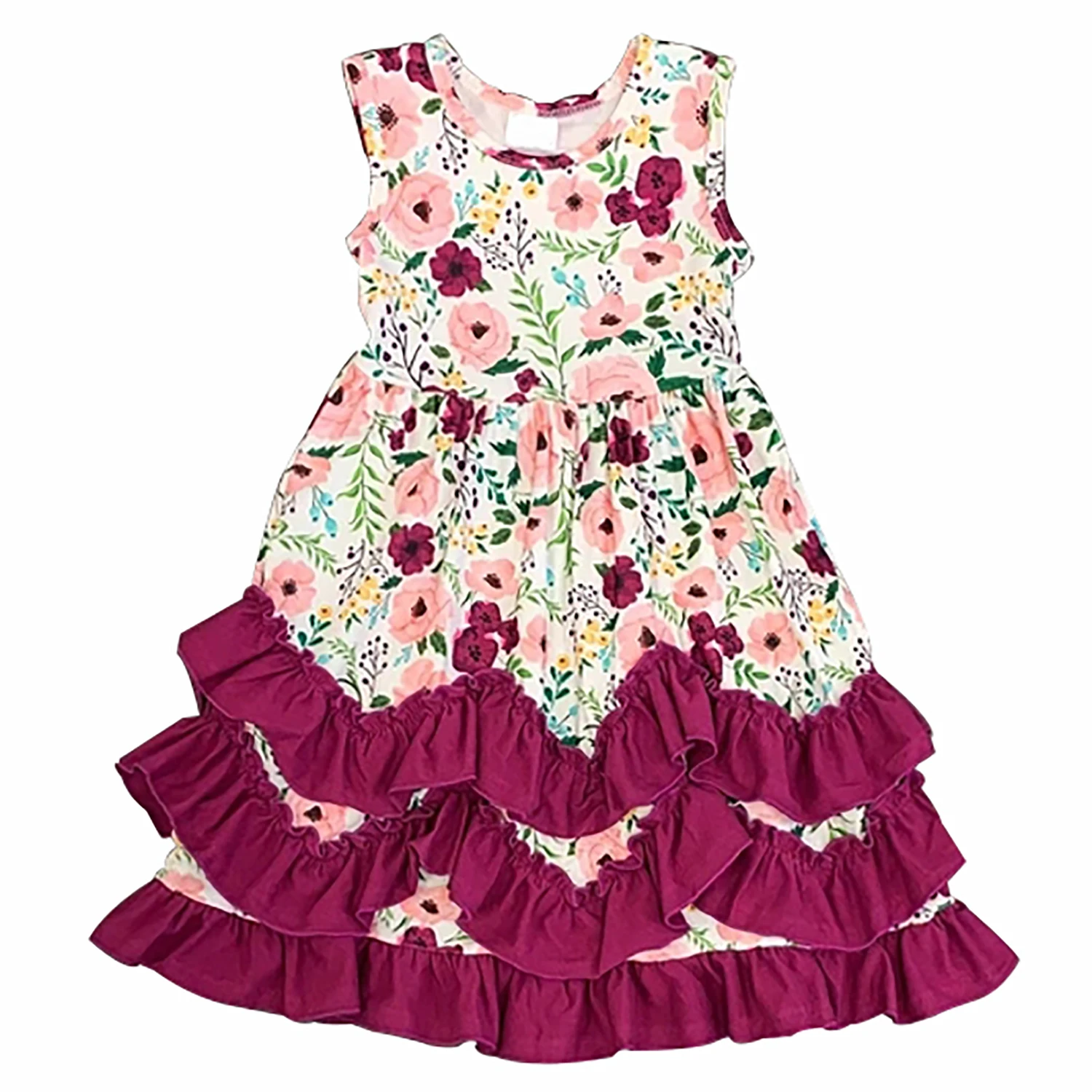 Breathable Dry Cleaning Kid Girl Summer Dress Plus Size Baby Girl