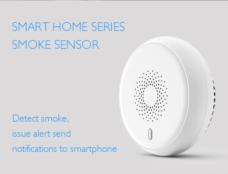 Stand Alone Battery Powered Smart Wireless Smoke Sensor Alarms Detector For Smart Home System - ANKUX.COM