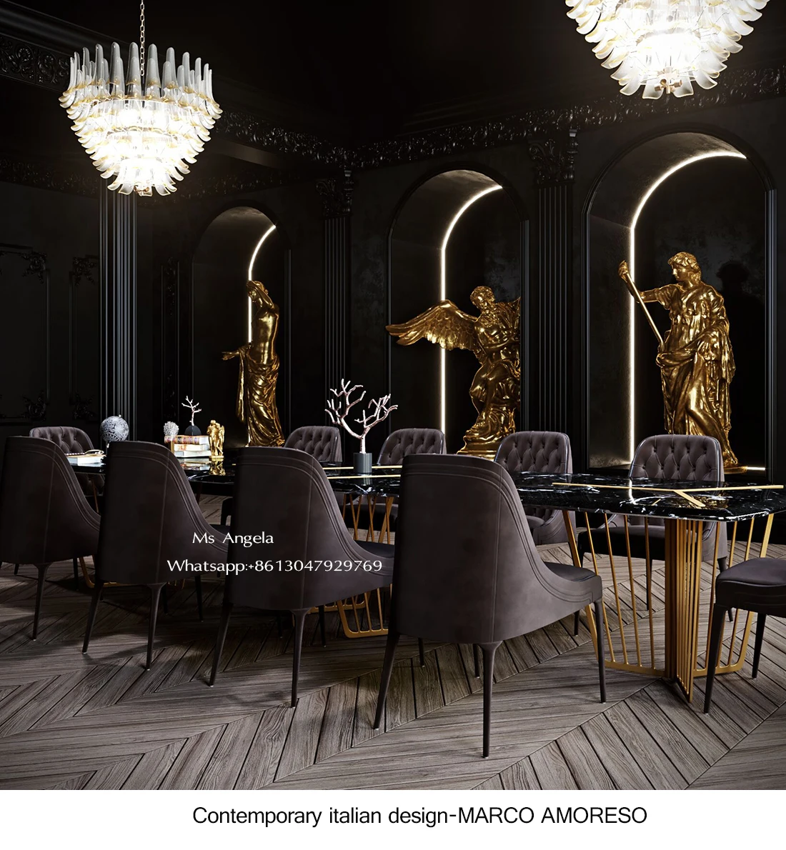 Artificial Natural Korean Modern Italian Dubai Noble White Black