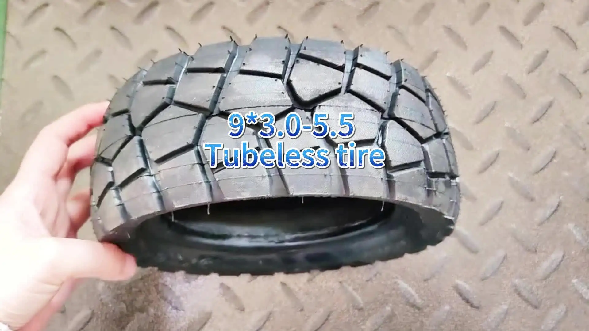 Pneu Tubeless ZWEquipint 9 X 3,0-5,5 – 212x78 Mm, Caoutchouc, Léger, Adhérence Renforcée – Pour Scooter électrique
