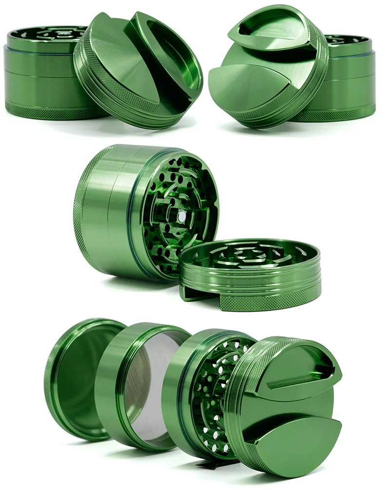 New style diameter 75MM Aluminum Alloy Herb grinder for weed