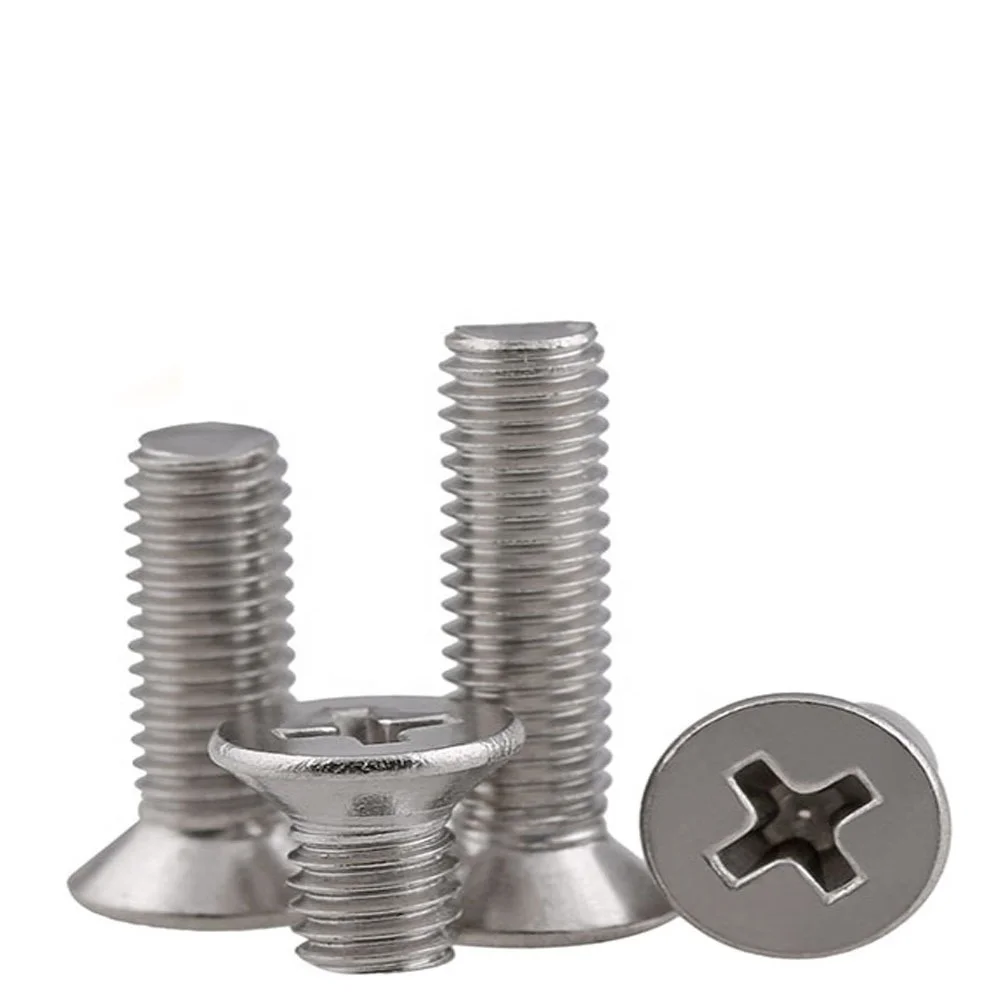 M2m12 Stainless Steel Phillips Countersunk Machine Screw Buy Cross