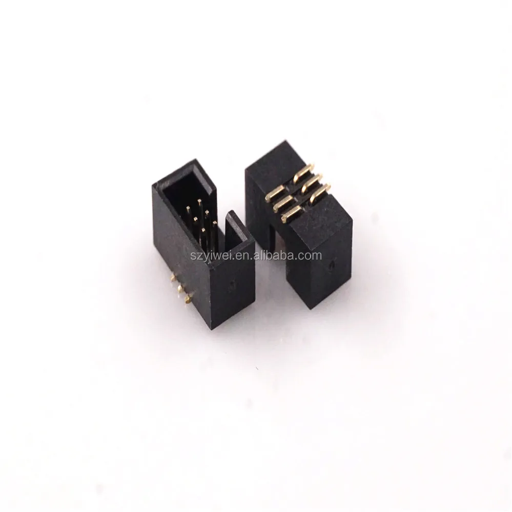 Smt Idc Box Header 1.27 Mm 6 Pin 2x3 Position Male Pin Dual Row