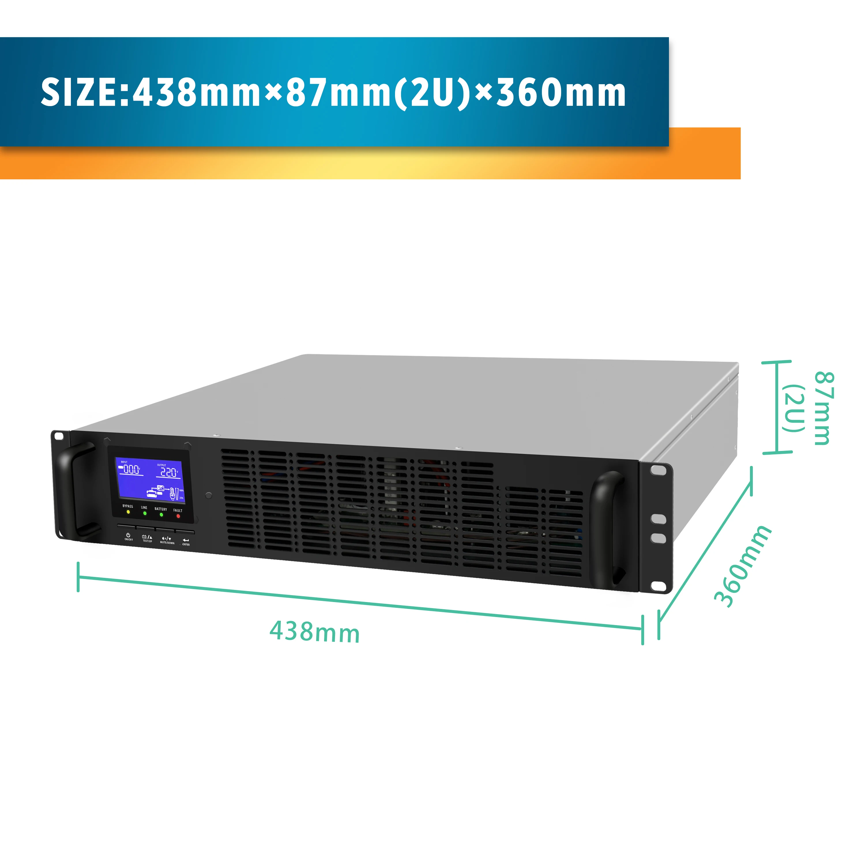 Energy Efficient Uninterruptible Power Supply Rack Mount Type Online